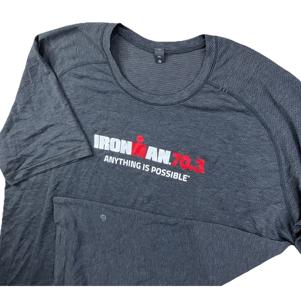 Lululemon Metal Vent Tech T-Shirt Ironman 70.3 Anything Is Possible Mens 2XL